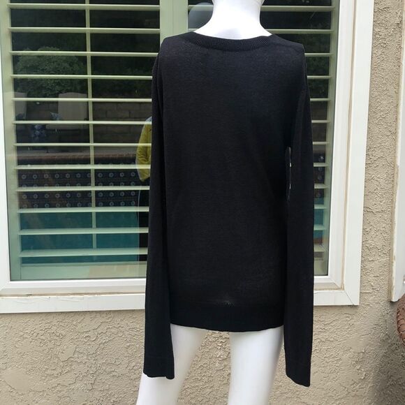 Hinge Black Surplice Sweater Size Small - Picture 8 of 8